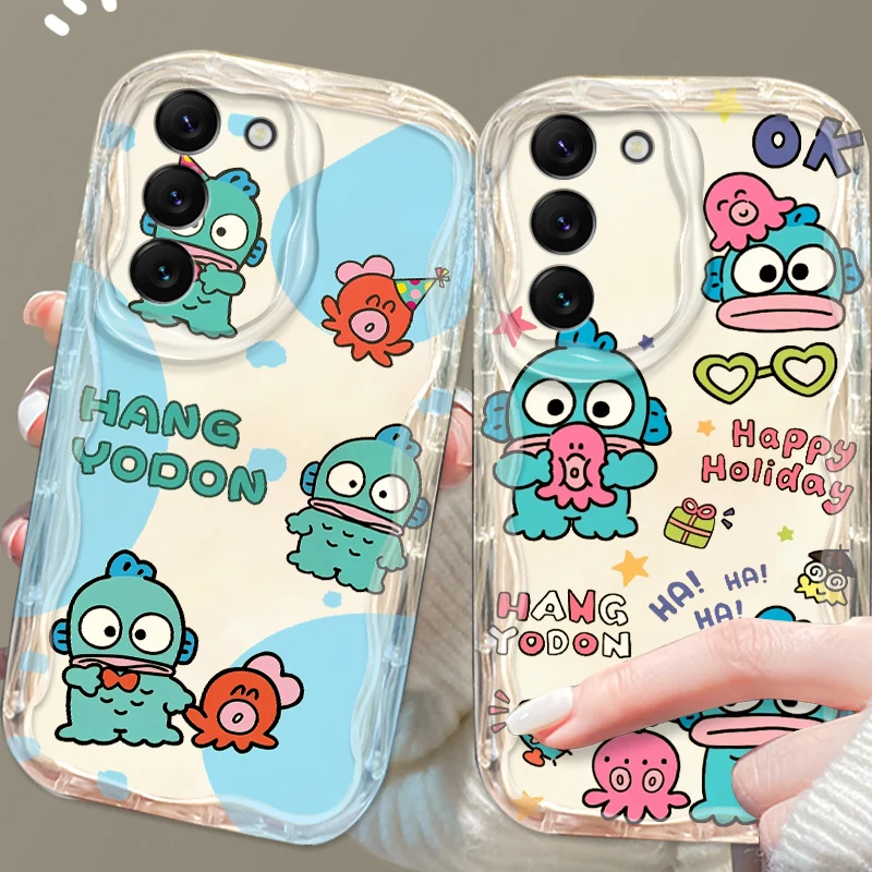 Clown Fish Catroon Cute For Samsung S24 S23 S21 S20 Ultra Plus FE A73 A72 A71 A51 A31 A05S A05 A04 5G Wave Oil Back Phone Case