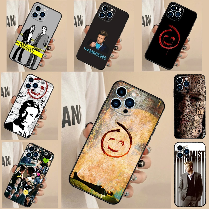 The Mentalist Red John Simon Baker Case For iPhone 16 15 12 13 Mini 11 14 Pro Max X XR XS Max 7 8 14 Plus Cover Coque