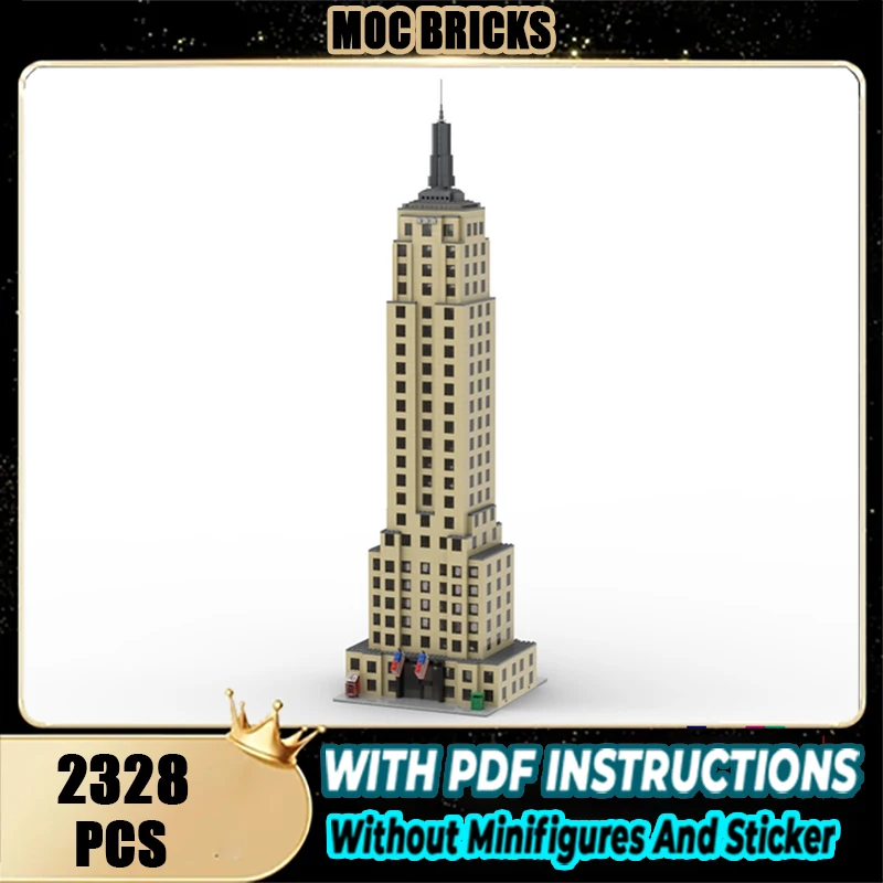 

Moc Building Blocks Modular Empire State Building Technology Modular Bricks Model Gifts Christmas Toys DIY Sets Assembly！