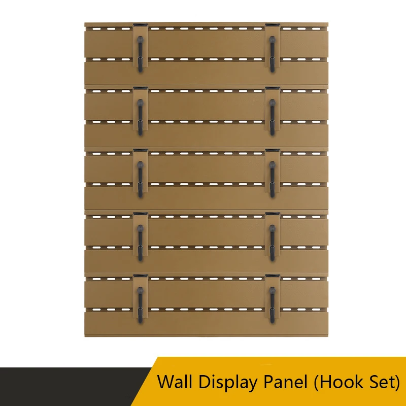 Wall Display Panel (Hook Set), High Strength Alloy Material, Equipped with Hook Protection Rubber Sleeve, up and down Adjustment