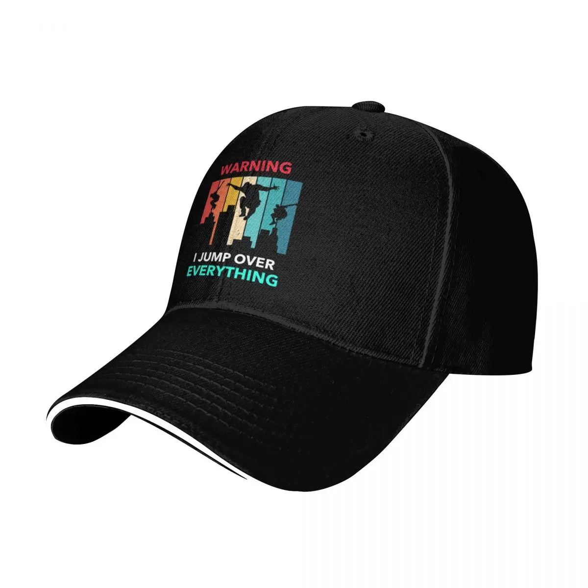 Stunt Performer, Warning I Jump over Everything Baseball Cap Men Women Casual Summer Sport Sun Cap