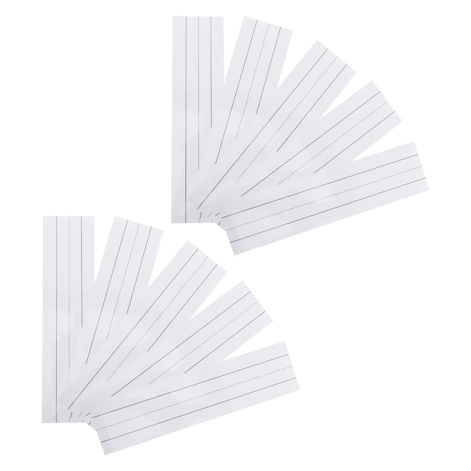 10Pcs Magnetic Sentence Strips Erasable Lined Dry Erase Writable Learning Strips Sentence Structure Teaching Tools Classroom Use