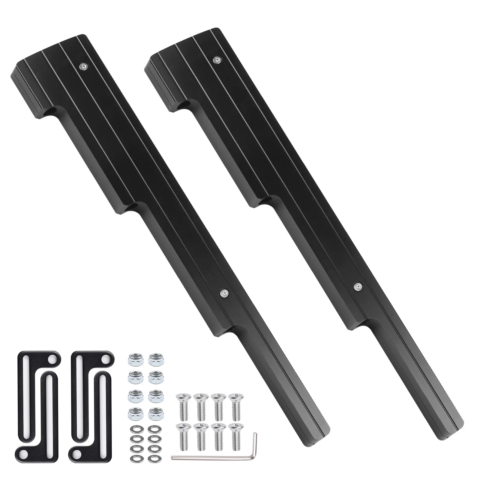 

For Chevrolet Small Block V8 Engine SBC 350 454 Black Aluminum Alloy Ignition Cable Replacement Spark Plug Wire Looms Holders