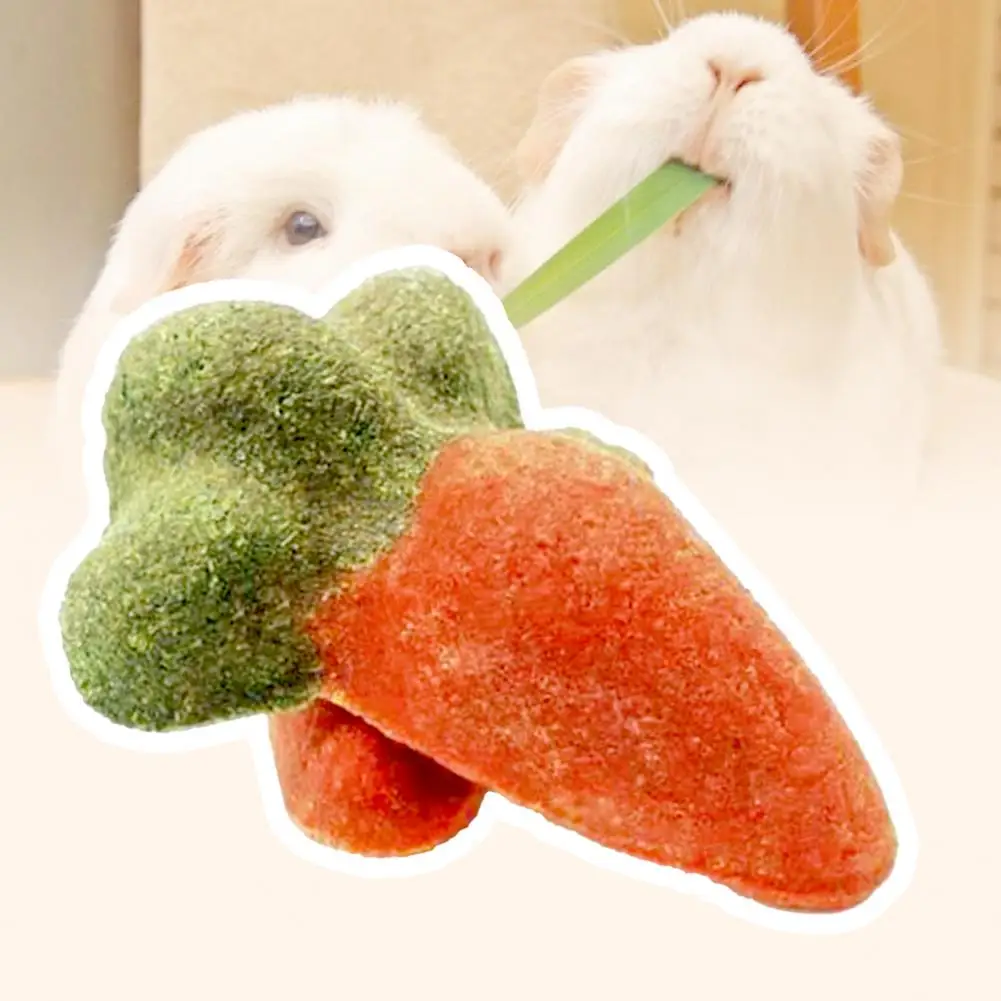 Rabbit Snack Toy No Additives Emotional Comfort Small Animals Toys Attractive Multiple Types Grinding Teeth Toy Pet Supplies