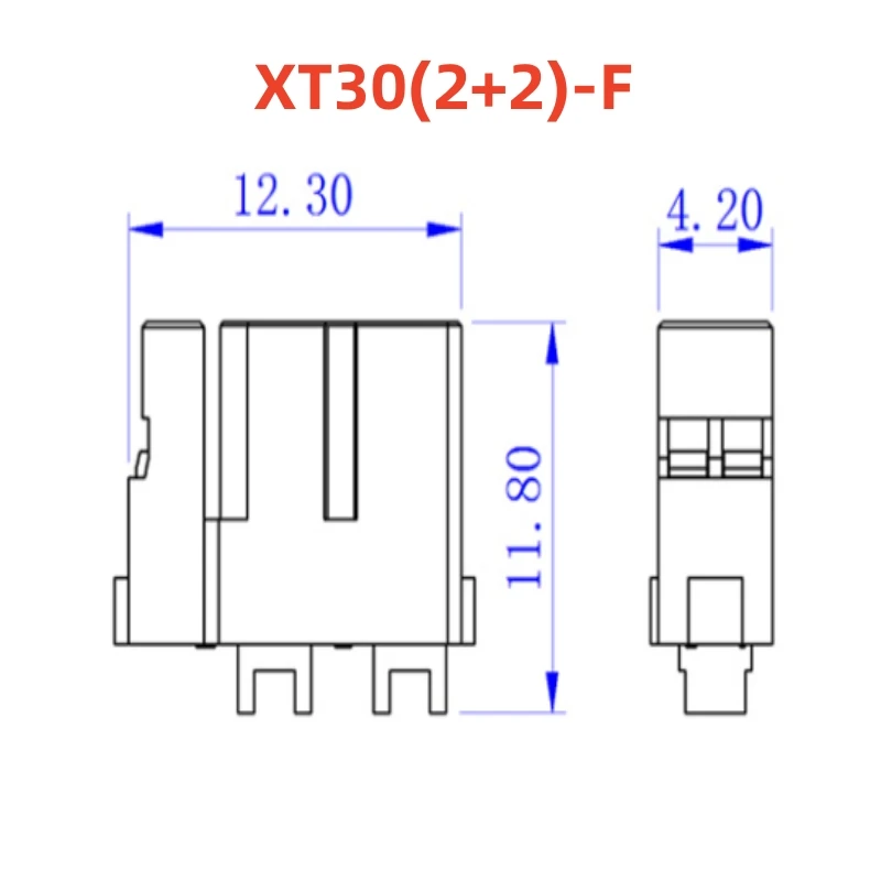 AMASS XT30(2+2)-F Buchsenkabel Servomotor CyberGear Mikromotor Verbindungskabel – Detail 1