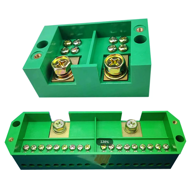FJ6/JHD-1/a/c/d/e 2 Inlet 4/6/12/18/24 Outlet Single Phase Meters Branch Juntion Box Power Connection Measuring Terminal Block