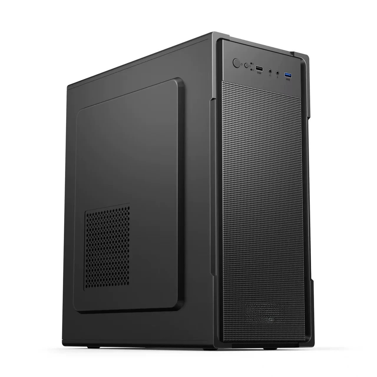 Compact DIY Desktop Computer Chassis Supports X58 X79 Dual Socket Server Motherboard, Business Office Use