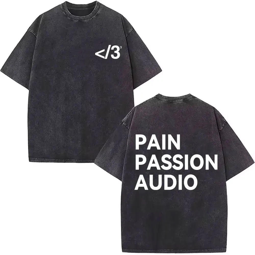 مغني الراب Playboi Carti Opium تدمير وحيدا الألم العاطفة الصوت تي شيرت الرجال النساء الهيب هوب موضة موسيقى البوب تي شيرت الشارع الشهير