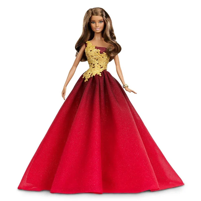 Genuine Barbie Doll 2016 Holiday Dolls for Girls Collection Princess Toys for Girls Original Top Brand Christmas Birthday Gifts