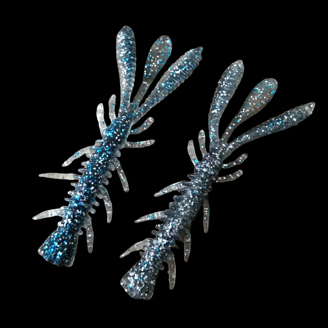 Swolfy 80 قطعة 6 سنتيمتر 1.6 جرام العائمة لينة الروبيان الصيد الطعم NED تلاعب Wobblers الروبيان السباحة إغراء تهزهز الملح سيليكون سويم #1