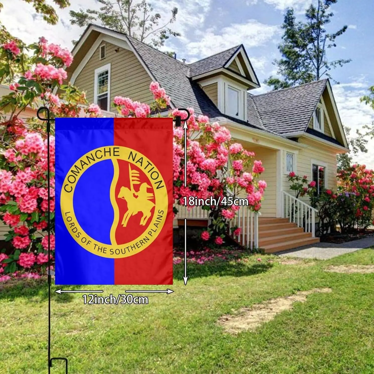 Flag Of The Comanche Nation Garden Flag 12x18 Inch Yard Flag Resistant Uv Garden Flags Seasonal Flag For Outdoor Holiday Dec yyi
