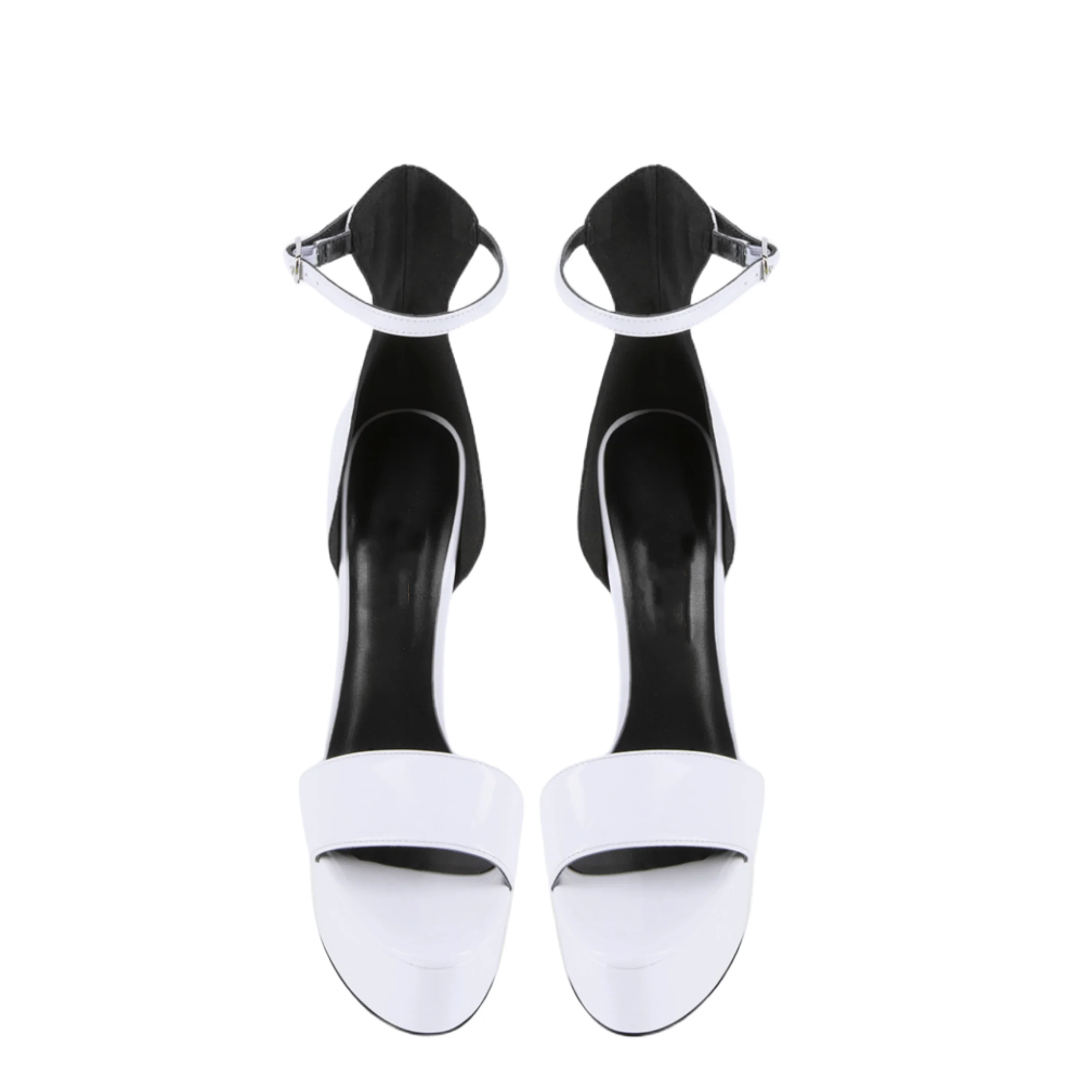 Arden Furtado Summer Platform High Heel Square Toe Stilettos Heels Pointed-Toe One Word Buckle Sandals Open Toe Modern Sandals image 5
