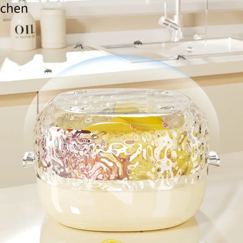 Z30-  water ripple double-layer drain basket transparent sticker high-value fruit and   basket for  filter fruit plate basket