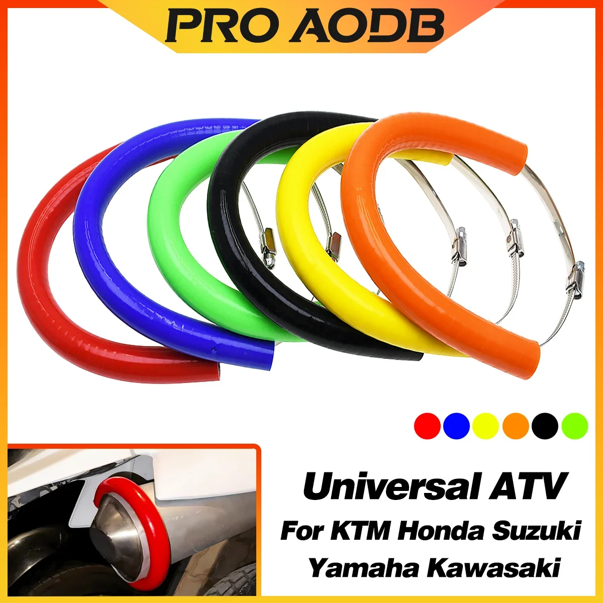 Universal Motorrad Silikon Schutz Anti-hot Auspuff Schutz Für KTM Yamaha Honda Kawasaki Suzuki SHERCO Quad Bike ATV Teile