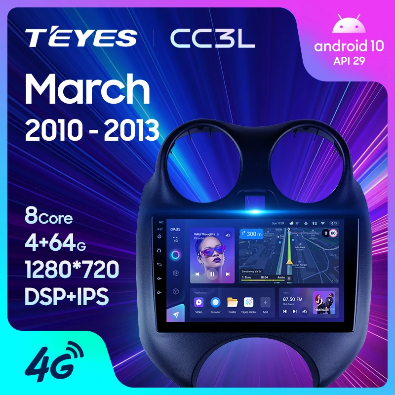 TEYES CC3L WIFI For Nissan March K13 2010 - 2013 Car Radio Multimedia Video Player Navigation stereo GPS Android No 2din 2 din dvd