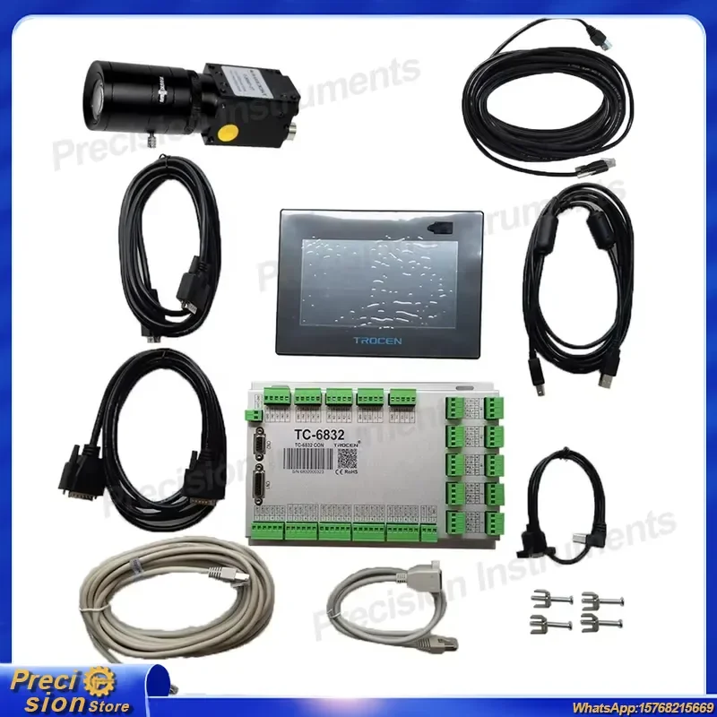For Trophon Visual Cutting TC-6832V 7-Axis CNC Controller CCD Camera 7 Inch TFT LCD Touch Screen Steel Digital Cutting
