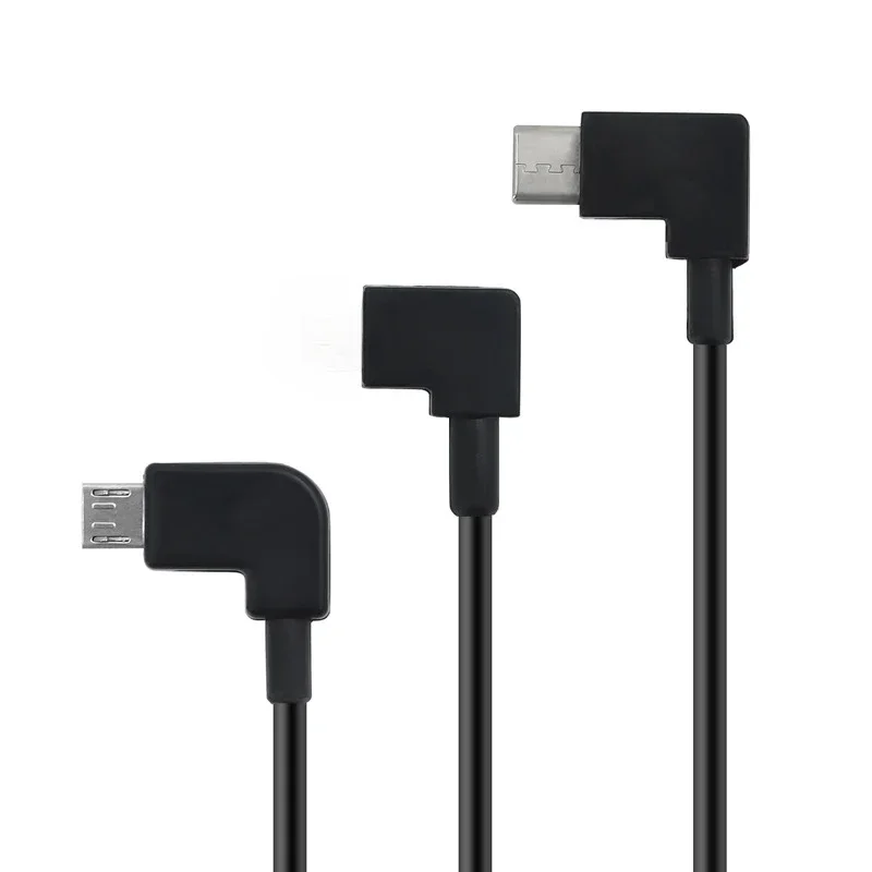 1 szt. 20cm kabel USB do typu C krótki 2.4A kabel szybkiego ładowania kabel danych Micro USB 90 stopni USB C dla wszystkich smartfonów