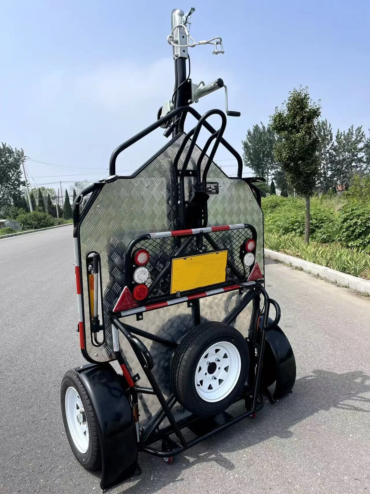 UTV Rally Race 500KG Single Bike Foldable Trailer for Motorcycle ATV UTV Transport