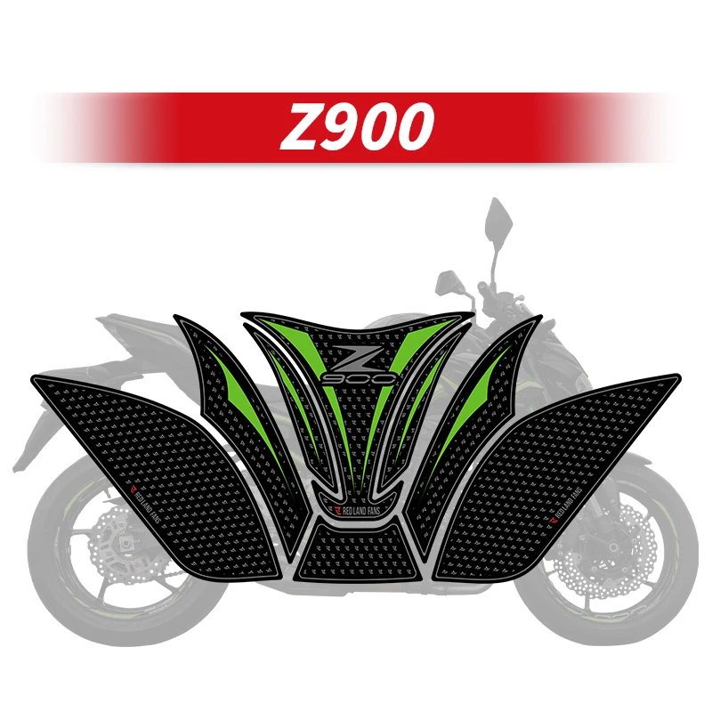 Used For KAWASAKI Z900 Bike Fuel Tank Protection Stickers Kits Of Motorcycle Gas Tank Abrasion Resistant Decoration Decals