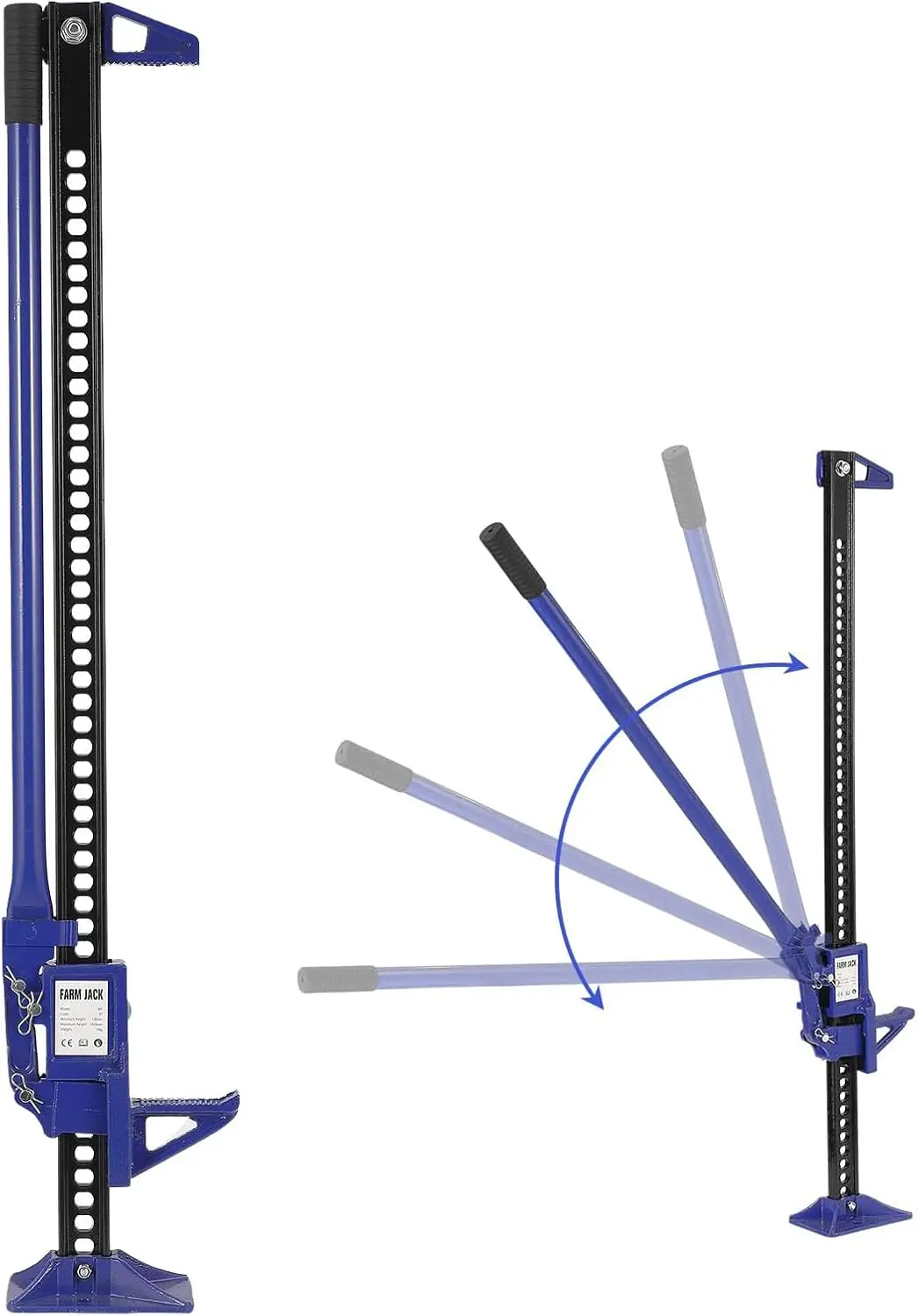

3Ton High Lift Farm Jack, 60' Off-Road Bumper Jack for Tractor, Truck, SUV, ATV, UTV