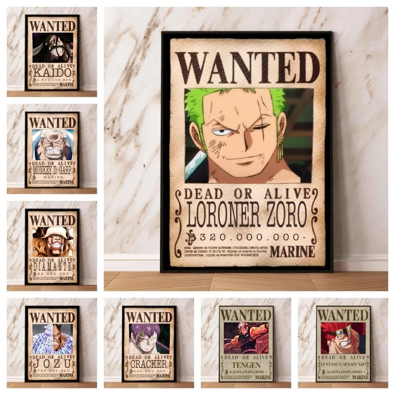 

Anime Character Pictures Poster One Piece Cracker Classic Poster Home Hanging Living Room Decor Gifts High Quality Art Wall