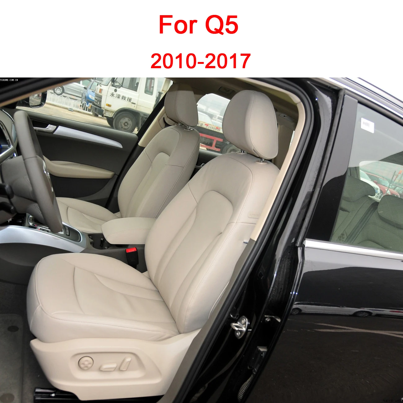 Custom Car Seat Covers New Upgraded Ultra-thin Ventilate Seat Cover For Audi Q5 2010 TO 2017 Seat Protective Cover Accessories