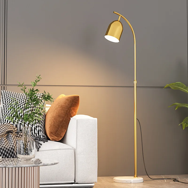 Imagem -04 - Nórdico Vertical Led Floor Lamp Simples e Luxuoso Lâmpada de Leitura Sala de Estar Sofá Quarto Cabeceira Leitura