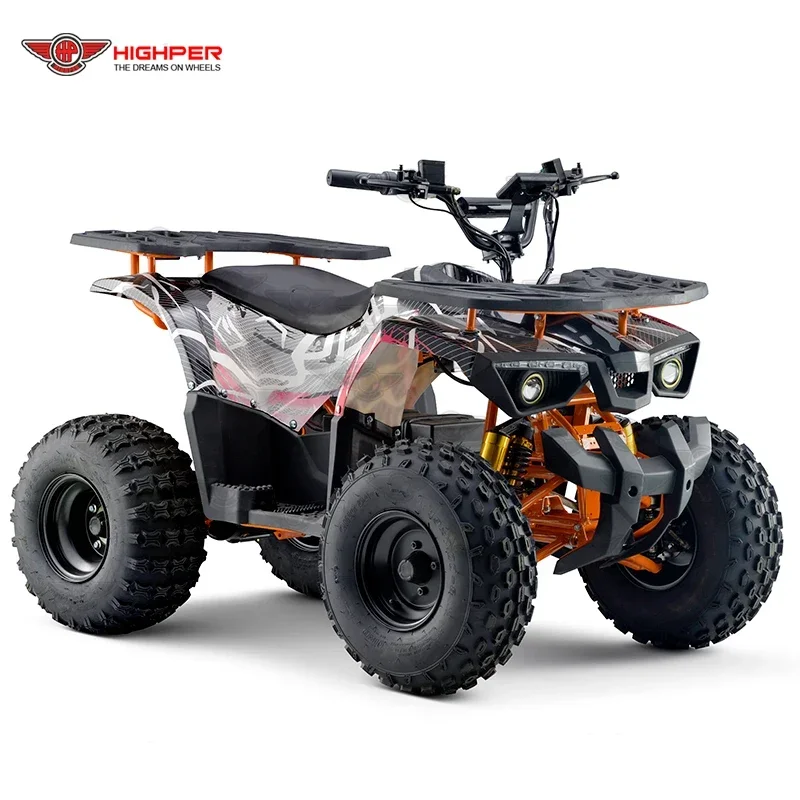 HIGHPER Electric Quad 750W48V 1000W20Ah Electric ATV Shaft Drive Quadricycle