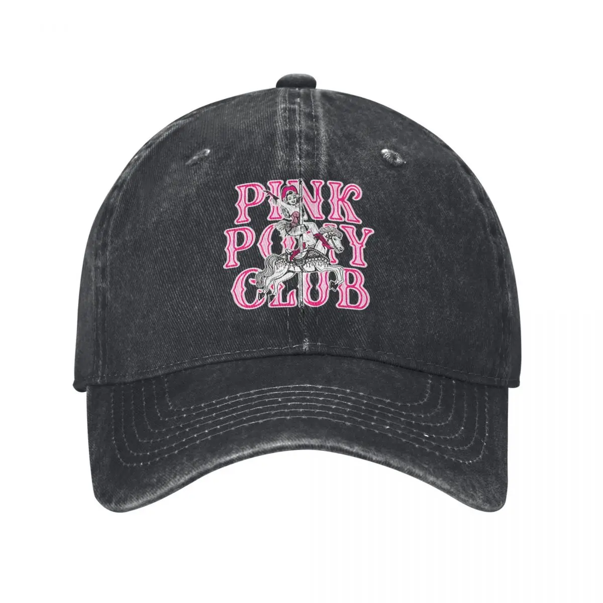 Fashion Chappell Roan Pink Pony Club Baseball Cap for Men Women Distressed Washed Snapback Hat 2024 Midwest Princess Tour Caps