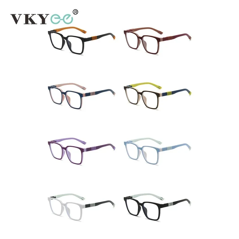 New Model Simplicity Geometry Square Shape Design Children's Glasses Anti-blue Light Glasses Customizable Prescriptions