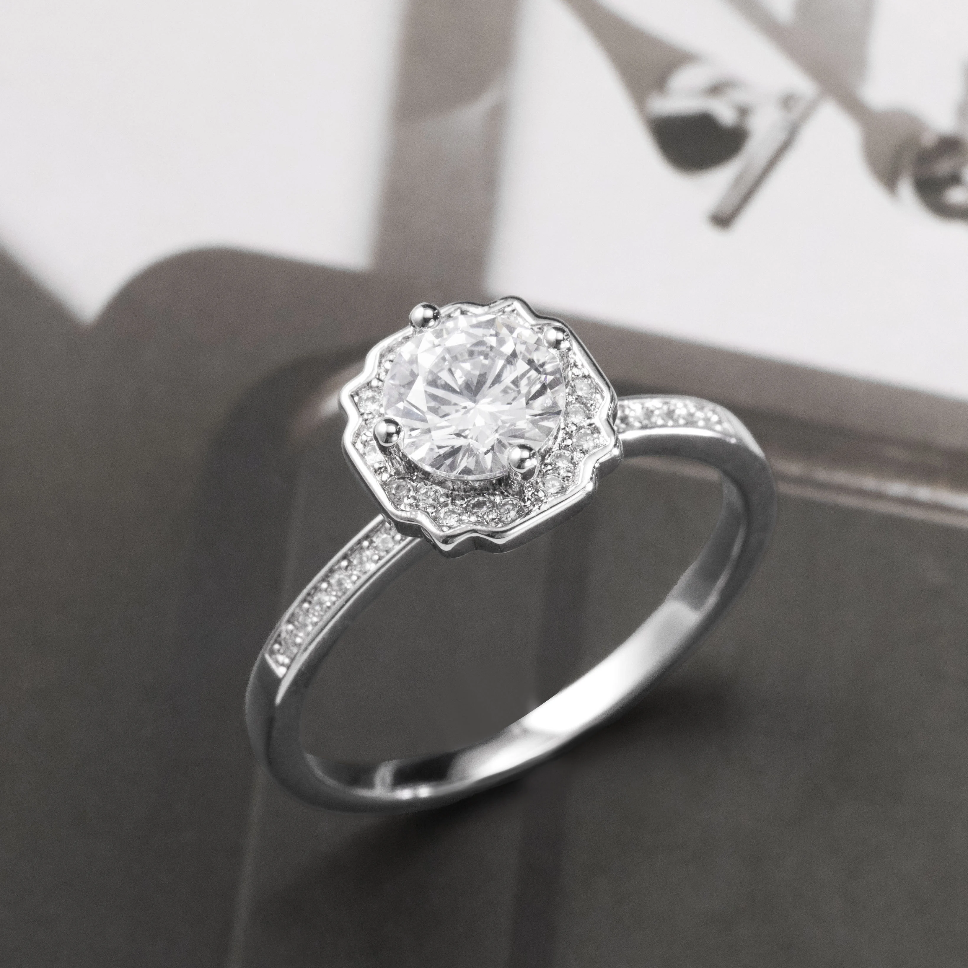 

Новинка 2025, модное, простое и элегантное кольцо с бриллиантом Mousan S925, кольцо с открытым концом из чистого серебра, универсальный подарок на День святого Валентина