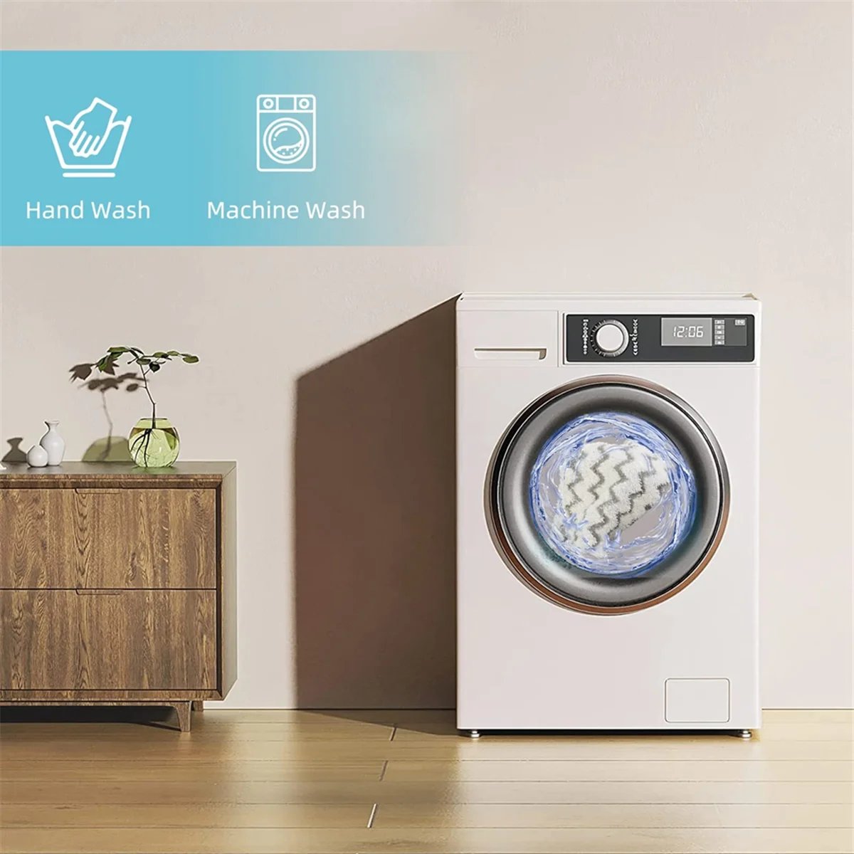 モップ 6 個交換用スチームモップパッド スチームモップ S1000UK ポケットモップ用、洗って再利用可能なマイクロファイバーパッド