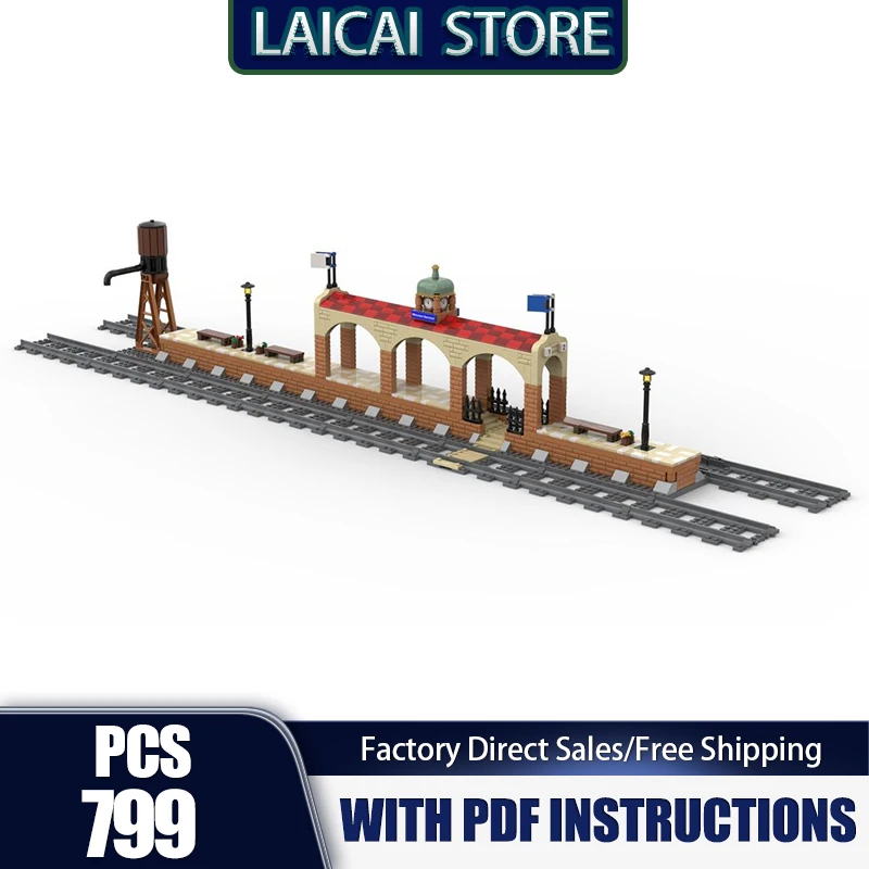 

City Street View Moc Train Platform Orient Express No. 21344 Строительный модульный строительный блок, подарок на Рождество, набор «сделай сам», сборная игрушка