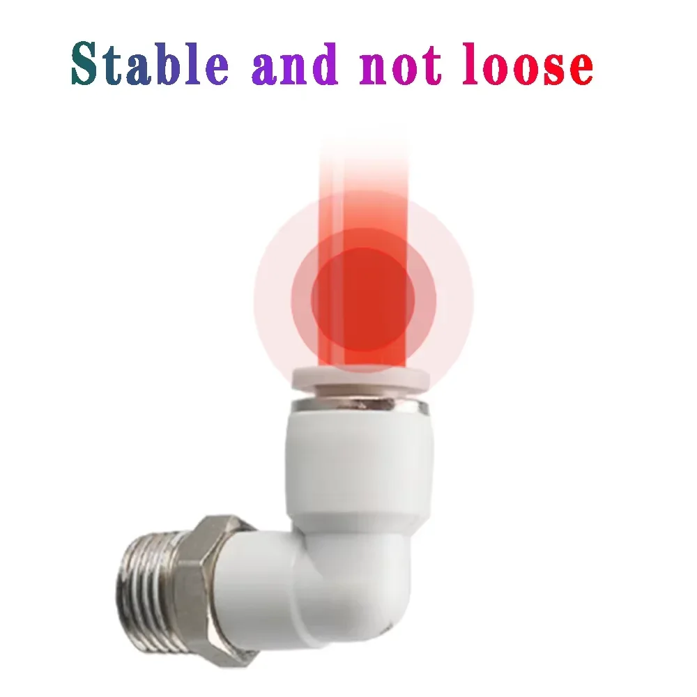 

PL pneumatic quick connector 4mm-12mm trachea hose outer diameter 1/8" 1/4" 3/8" 1/2" air elbow plug-in copper white connector