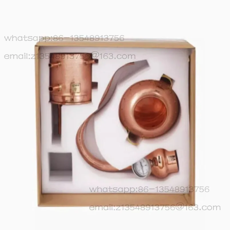 

Household 3L Pure Dew Ancient Distillation Machine Distillation Equipment Red Copper Purifier Essential Oil Distiller Spot