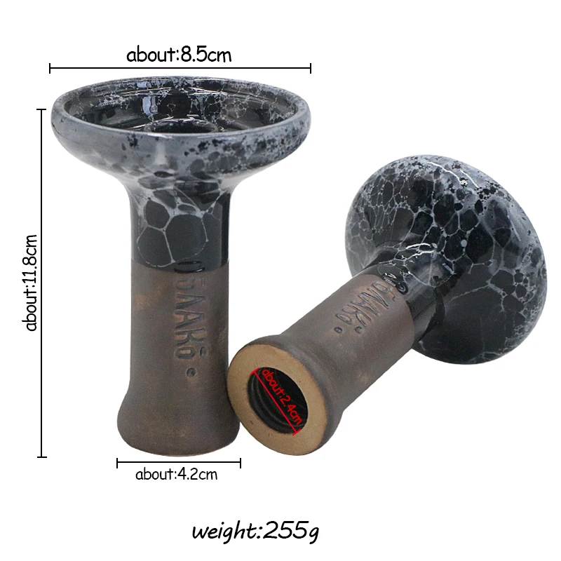 SY 1PC Hookah Single Hole Tobacco Bowl Ceramic Shisha For Smoking Accessories Nargile Chicha Sheesha Vattenpipa Cachimba Tools