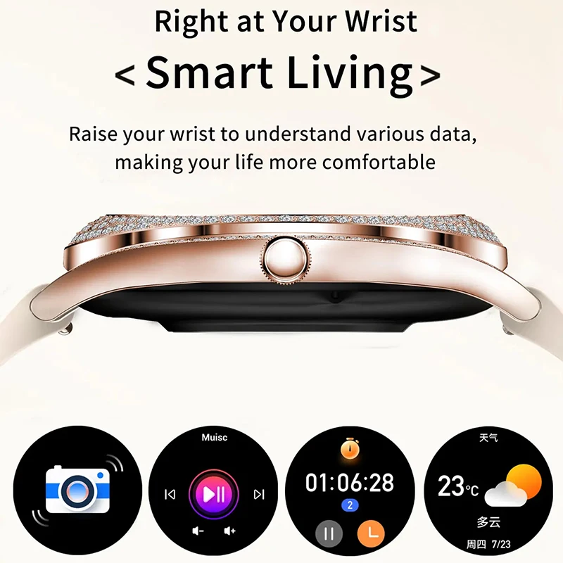 Smart Watch Xiaomi Bluetooth Call Smartwatch Women Blood Pressure Oxygen Monitor Smart Wristband Fitness Tracker Lady Wristwatch