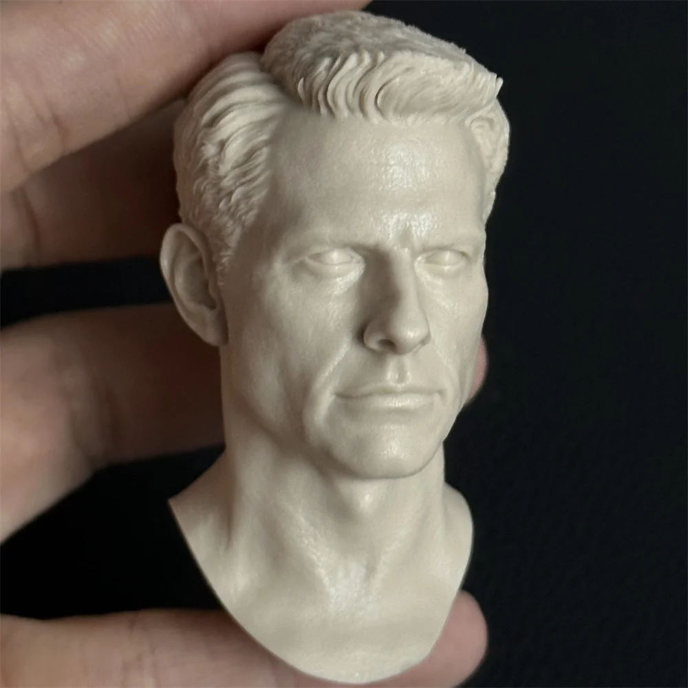 1/6 Scale   Head Sculpt Carving     Tom Cruise Unpainted Original  Model for 12" Action Figure Body Dolls  Soldier Hobbies Toys