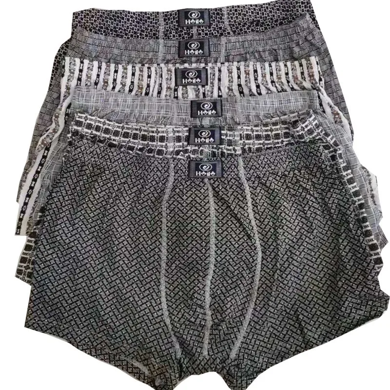 4XL-5XL Plus Size Fat Underwear Cotton Boxer Briefs Underpants For 2-Pack