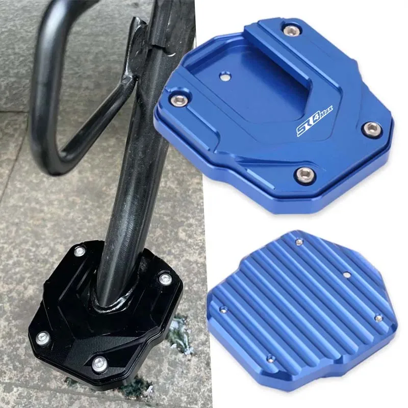 For VOGE SR4 MAX SR4MAX 2022 2023 Motorcycle CNC Kickstand Foot Side Stand Extension Pad Plate Bracket