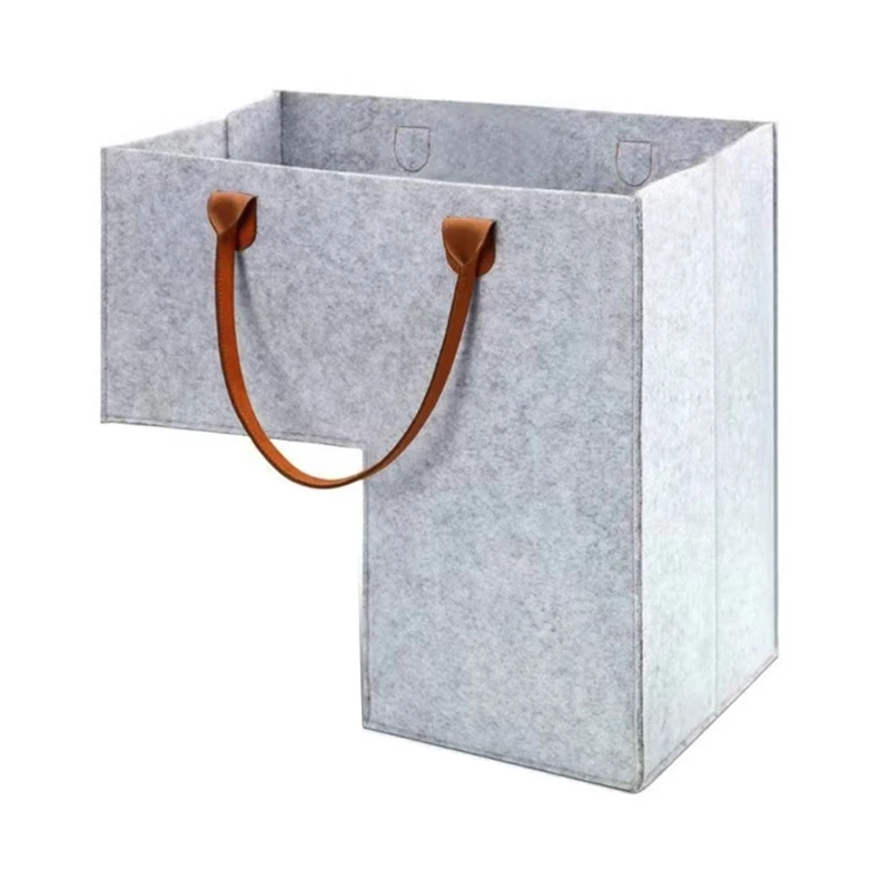 Foldable Felt Step Basket Staircase Storage Convenient Storage Solution for Clothes and Household Goods