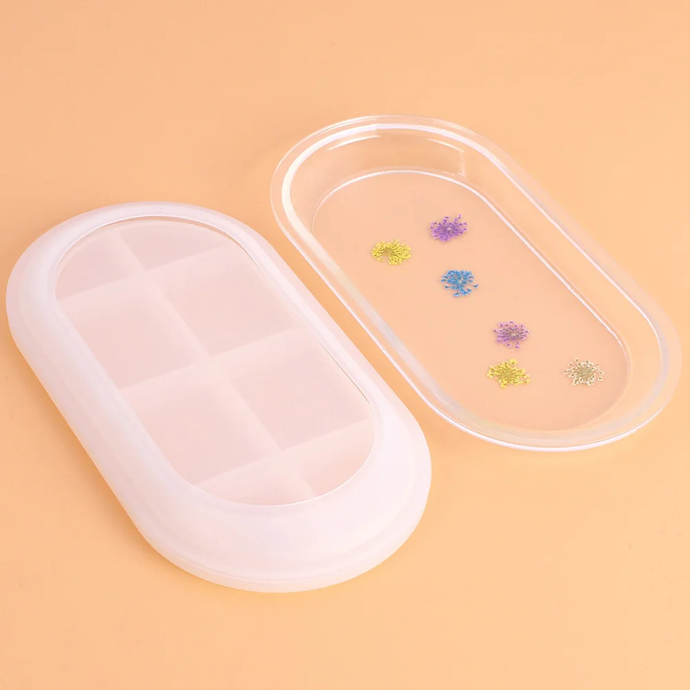 2Pcs DIY Plate Mold Epoxy Resin Storage Tray Creative Simple Application Method Unique DIY Tray Mold Craft Accessories