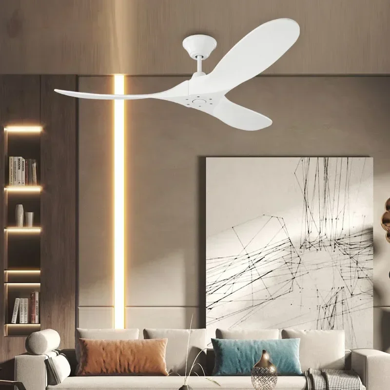 60 70 88 Inch Large Ceiling Fan Only Remote Control DC Motor Reverse Wood Blades Fans Lighting High Quanlity Design Wooden Fans