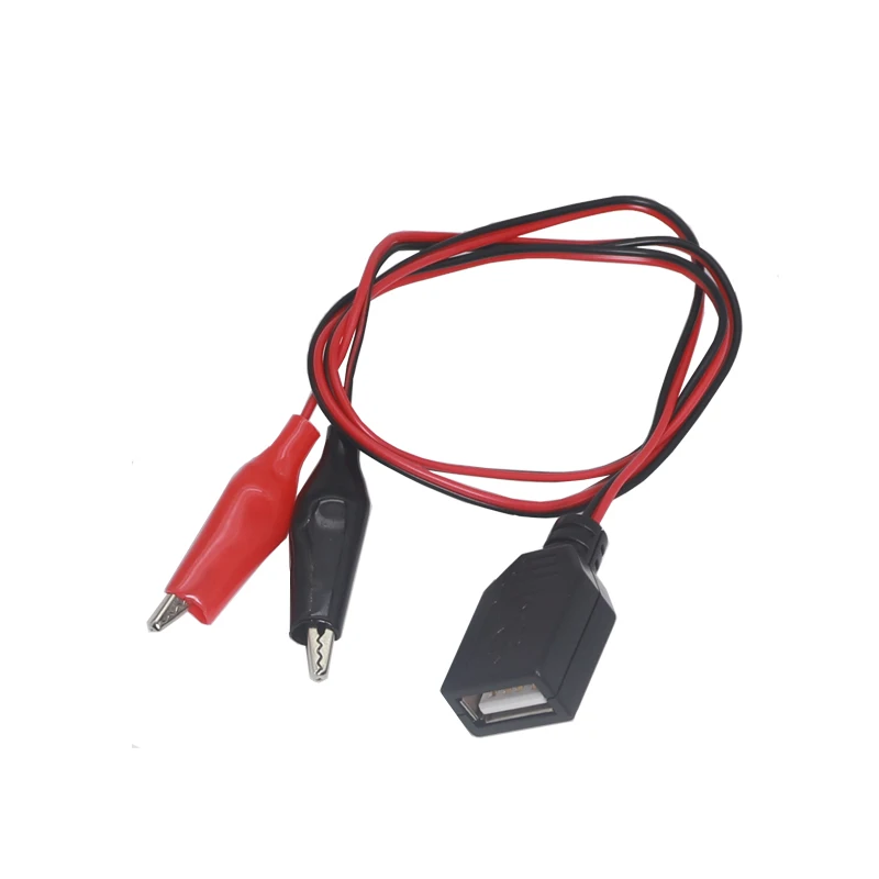 【1PCS】USB Alligator Clips Crocodile Wire Male/Female To USB Tester Detector DC Voltage Meter Ammeter Capacity Power Meter Monito