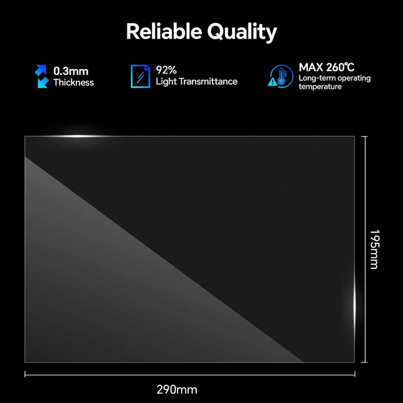 3PCS ACF Release Liner Film For Saturn 3 Ultra Resin 3D Printer, Faster Printing, About 290Mmx195mm, Thickness 0.3Mm