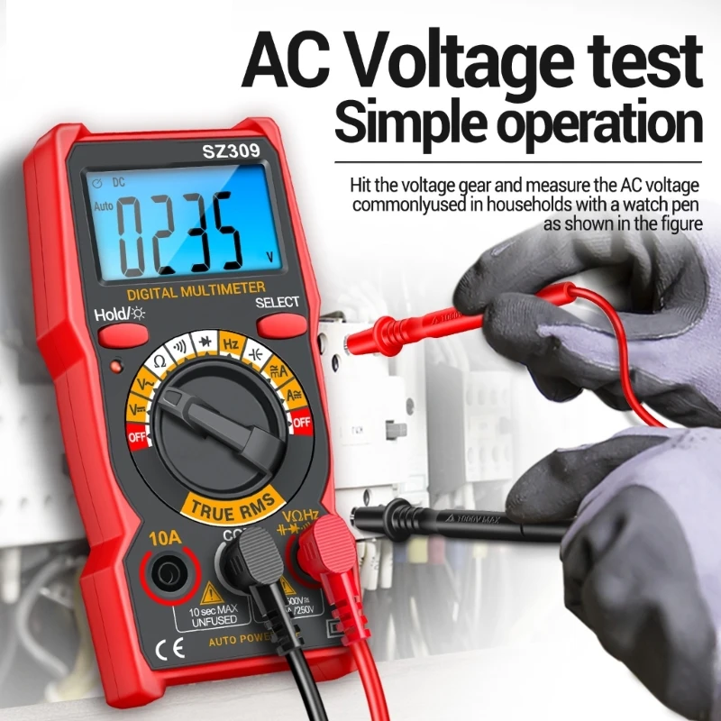 Current Tester with Buzzer 1999 Counts Multimeter Battery Operated DropShipping