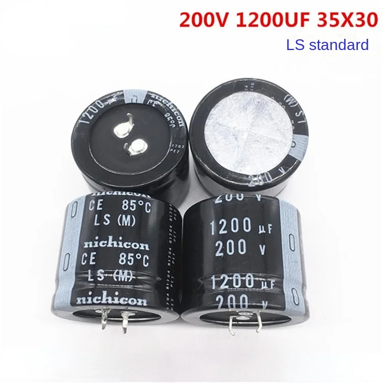 1PCS  200V1200UF 35X30 Nishicon electrolytic capacitor 1200UF 200V 35 * 30