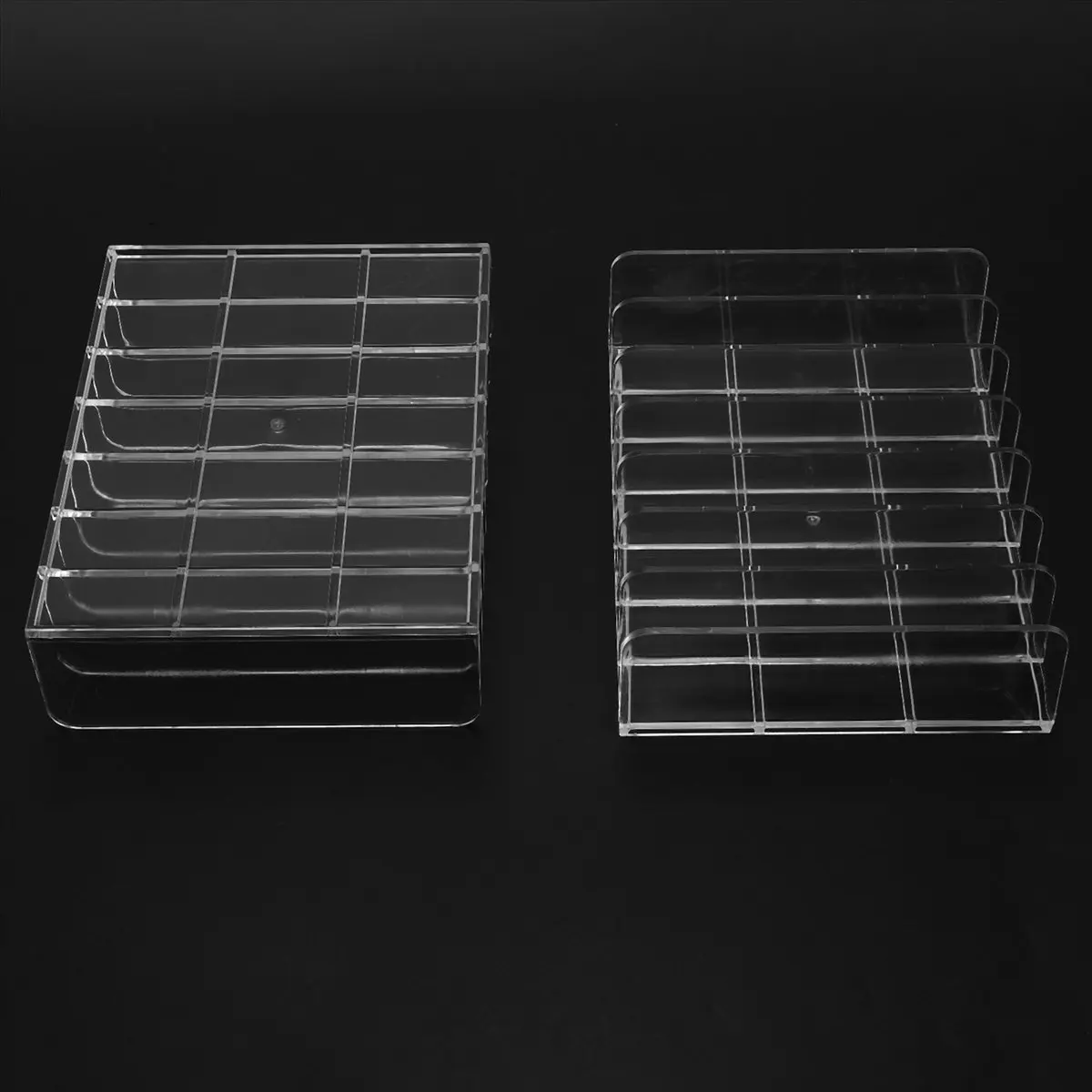 【Multifunctional】 4 Pcs Clear Acrylic CD Holder with Tackable CD DVD Display Rack CD Storage Rack Organizer Stand CD Tray Holds