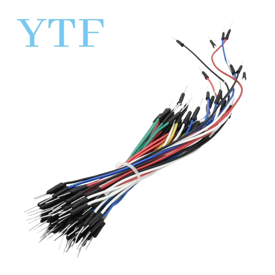65 pz/lotto cavi jumper maschio-maschio, cavi jumper breadboard da 20 cm per progetti elettronici Arduino 1-10 lotto