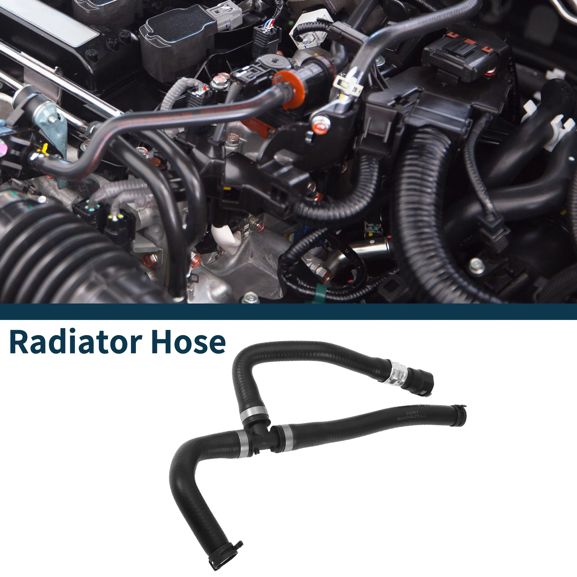 

UXCELL Шланг радиатора, шланг нагревателя No CT4Z18N345B для Ford Edge 2.0L 2012-2014, черная резина, 1 шт., водопроводная труба с подогревом, хорошая герметизация